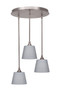 Toltec Lighting - 2183-BN-4082 - Three Light Pendalier - Empire - Brushed Nickel