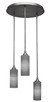 Toltec Lighting - 2183-BN-4092 - Three Light Cluster Pendalier - Empire - Brushed Nickel