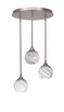 Toltec Lighting - 2183-BN-4109 - Three Light Pendalier - Empire - Brushed Nickel