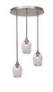 Toltec Lighting - 2183-BN-4462 - Three Light Pendalier - Empire - Brushed Nickel