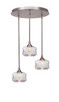 Toltec Lighting - 2183-BN-4490 - Three Light Pendalier - Empire - Brushed Nickel