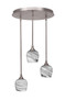Toltec Lighting - 2183-BN-4819 - Three Light Pendalier - Empire - Brushed Nickel