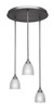 Toltec Lighting - 2183-BN-500 - Three Light Cluster Pendalier - Empire - Brushed Nickel