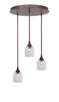 Toltec Lighting - 2183-BRZ-4810 - Three Light Pendalier - Empire - Bronze