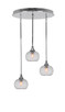 Toltec Lighting - 2183-CH-202 - Three Light Pendalier - Empire - Chrome