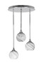 Toltec Lighting - 2183-CH-4109 - Three Light Pendalier - Empire - Chrome
