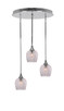 Toltec Lighting - 2183-CH-4812 - Three Light Pendalier - Empire - Chrome