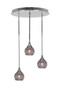 Toltec Lighting - 2183-CH-5112 - Three Light Pendalier - Empire - Chrome