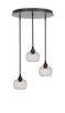 Toltec Lighting - 2183-ES-202 - Three Light Pendalier - Empire - Espresso