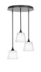 Toltec Lighting - 2183-ES-4081 - Three Light Pendalier - Empire - Espresso