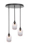 Toltec Lighting - 2183-ES-4460 - Three Light Pendalier - Empire - Espresso