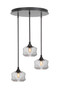 Toltec Lighting - 2183-ES-4490 - Three Light Pendalier - Empire - Espresso