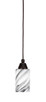 Toltec Lighting - 22-DG-3009 - One Light Mini Pendant - Any - Dark Granite