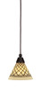 Toltec Lighting - 22-DG-7185 - One Light Mini Pendant - Any - Dark Granite