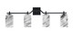 Toltec Lighting - 2314-MB-549 - Four Light Bath Bar - Corbin - Matte Black