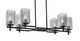 Toltec Lighting - 2326-MB-542 - Six Light Island Pendant - Corbin - Matte Black