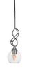 Toltec Lighting - 232-CH-4102 - One Light Mini Pendant - Jazz - Chrome