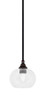 Toltec Lighting - 23-BC-202 - One Light Mini Pendant - Stem - Black Copper