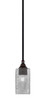 Toltec Lighting - 23-BC-542 - One Light Mini Pendant - Stem - Black Copper
