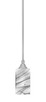 Toltec Lighting - 23-BN-549 - One Light Mini Pendant - Stem - Brushed Nickel
