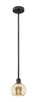 Innovations - 616-1S-BK-G128-6 - One Light Mini Pendant - Edison - Matte Black