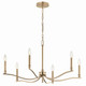 Kichler - 52695CPZ - Six Light Chandelier - Malene - Champagne Bronze