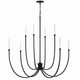 Malene Eight Light Foyer Chandelier (52699BK)
