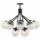 Silvarious 12 Light Chandelier Convertible (52701BK)