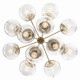 Silvarious 12 Light Chandelier Convertible (52701CPZCLR)
