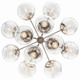 Silvarious 12 Light Chandelier Convertible (52701PNCLR)