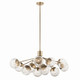 Kichler - 52703CPZ - 12 Light Linear Chandelier Convertible - Silvarious - Champagne Bronze