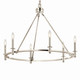 Carrick Six Light Chandelier (52705PN)