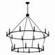 Kichler - 52708BK - 18 Light Chandelier - Carrick - Black