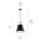 Etcher One Light Pendant (52710BK)
