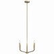 Madden Four Light Chandelier/Semi Flush Mount (52716CPZ)