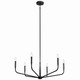 Kichler - 52718BK - Six Light Chandelier - Madden - Black