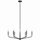 Madden Six Light Chandelier (52718BK)