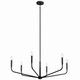 Kichler - 52719BK - Six Light Chandelier - Madden - Black