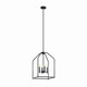 Kichler - 52722BK - Four Light Foyer Pendant - Madden - Black