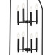 Madden Eight Light Foyer Pendant (52724BK)