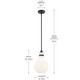 Laria One Light Pendant (52776BK)