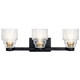 Vionnet Three Light Bath (55012BK)