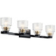 Vionnet Four Light Bath (55013BK)