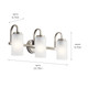 Kennewick Three Light Bath (55087NI)