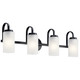 Kichler - 55088BK - Four Light Bath - Kennewick - Black Kichler - 55088BK - Four Light Bath - Kennewick - Black
