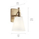 Cosabella One Light Wall Sconce (55090CPZ)