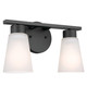 Kichler - 55120BK - Two Light Bath - Stamos - Black