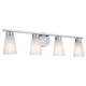 Kichler - 55122NI - Four Light Bath - Stamos - Brushed Nickel