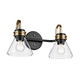 Kichler - 55154BKCLR - Two Light Bath - Farum - Black