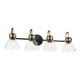 Kichler - 55156BKCLR - Four Light Bath - Farum - Black